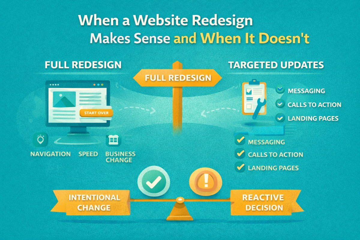 Featured image for “When a Website Redesign Makes Sense and When It Doesn’t”